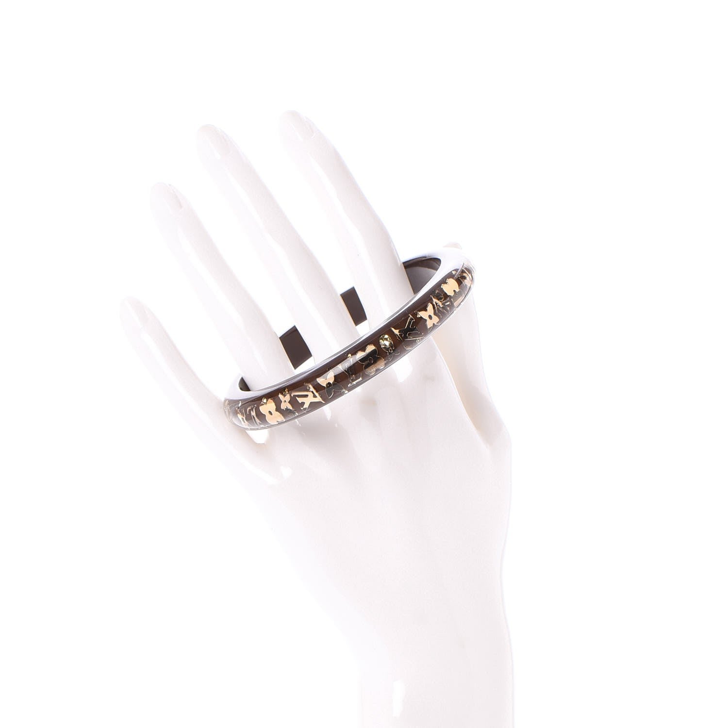Louis Vuitton Resin Swarovski Medium Inclusion Bracelet PM Marron 2 of 4