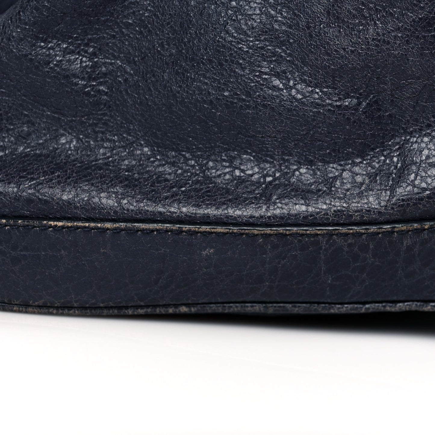 Agneau Classic Hardware Small Squash Duffel Bag Bleu Nuit