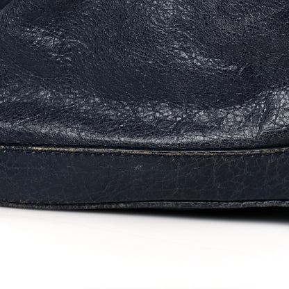 Balenciaga Agneau Classic Hardware Small Squash Duffel Bag Bleu Nuit 15 of 17