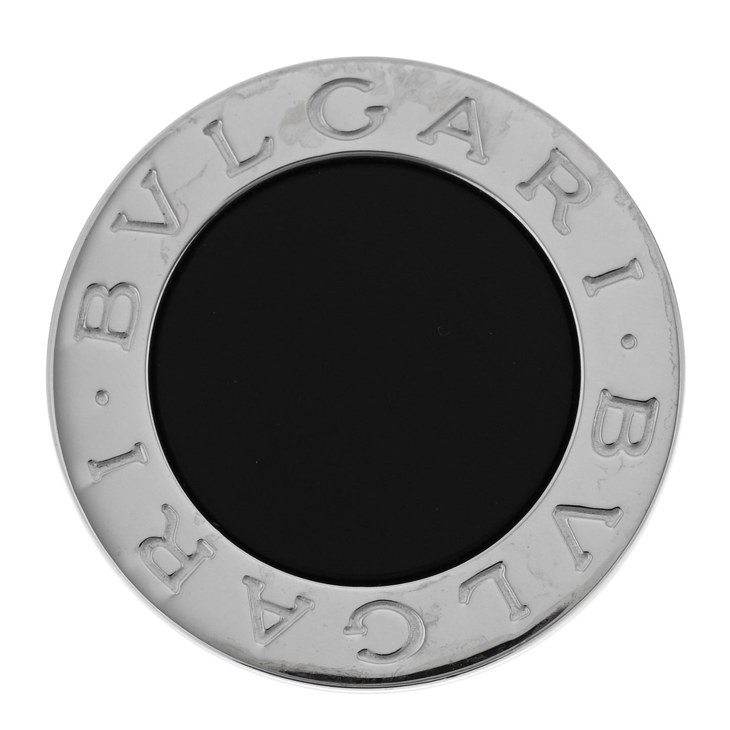 18K White Gold Black Onyx Bvlgari Bvlgari Ring 51 5.75