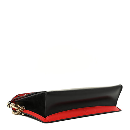 Christian Louboutin Calfskin Loubiblues Paris Clutch Bag Black Multi 3 of 19