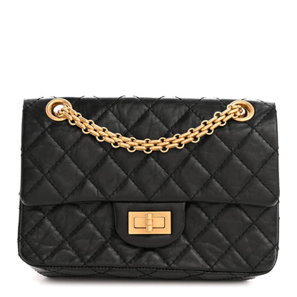 Chanel Aged Calfskin Quilted 2.55 Reissue Mini Flap Black 1 of 10