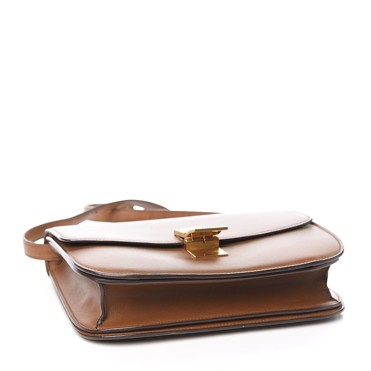 Box Calfskin Medium Classic Box Flap Bag Camel