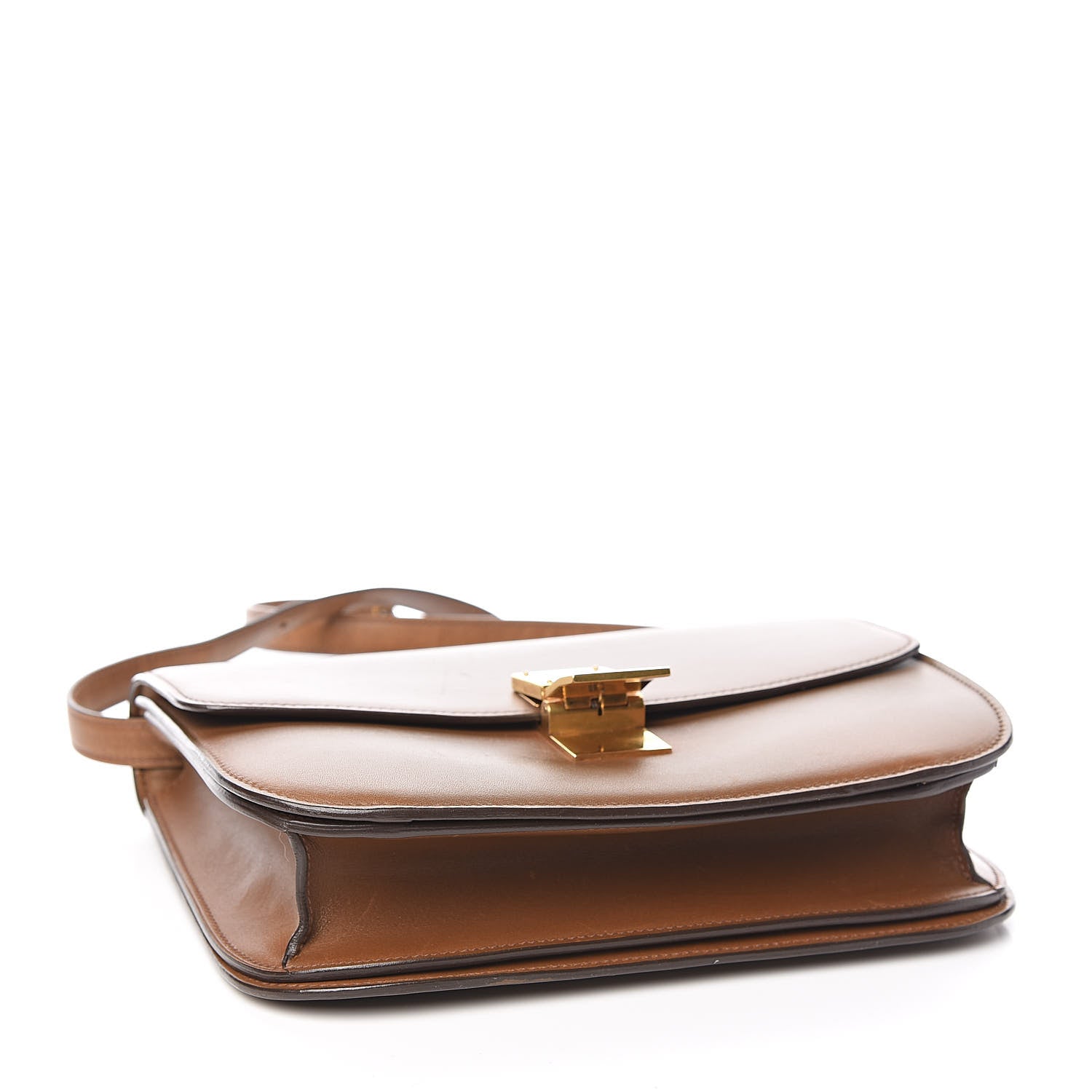 Celine Box Calfskin Medium Classic Box Flap Bag Camel 4 of 17