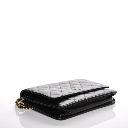 Chanel Caviar Quilted Wallet On Chain WOC Black 5 of 8