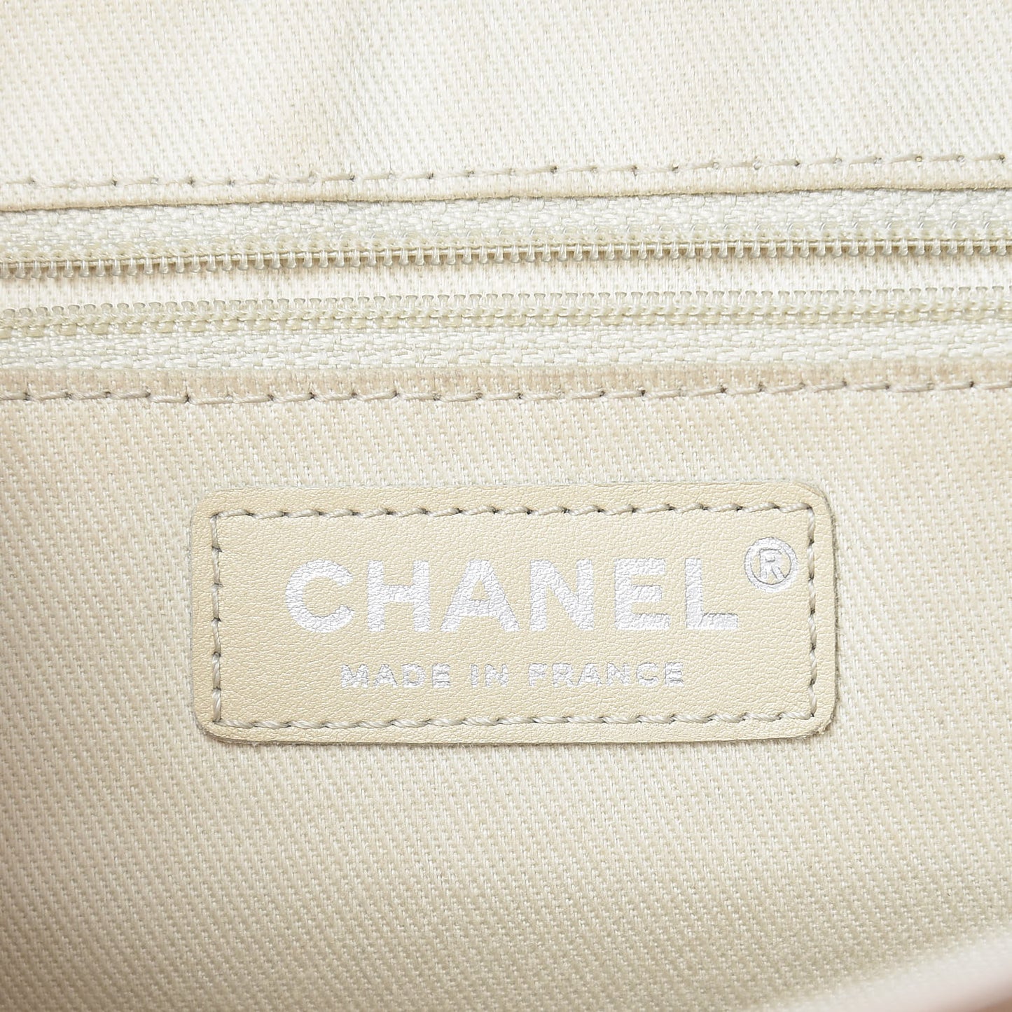 Caviar Large Half Moon Flap Dark Beige