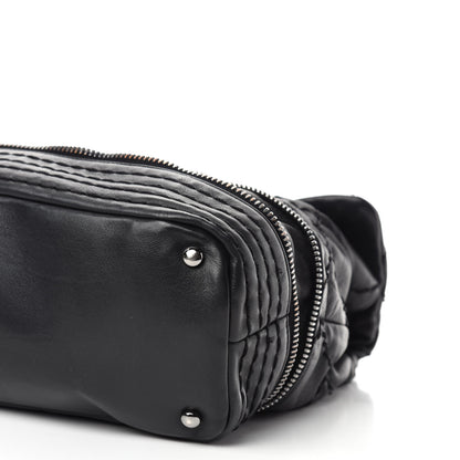 Chanel Calfskin Stitched Large Expandable Flap Bag Black 12 of 16