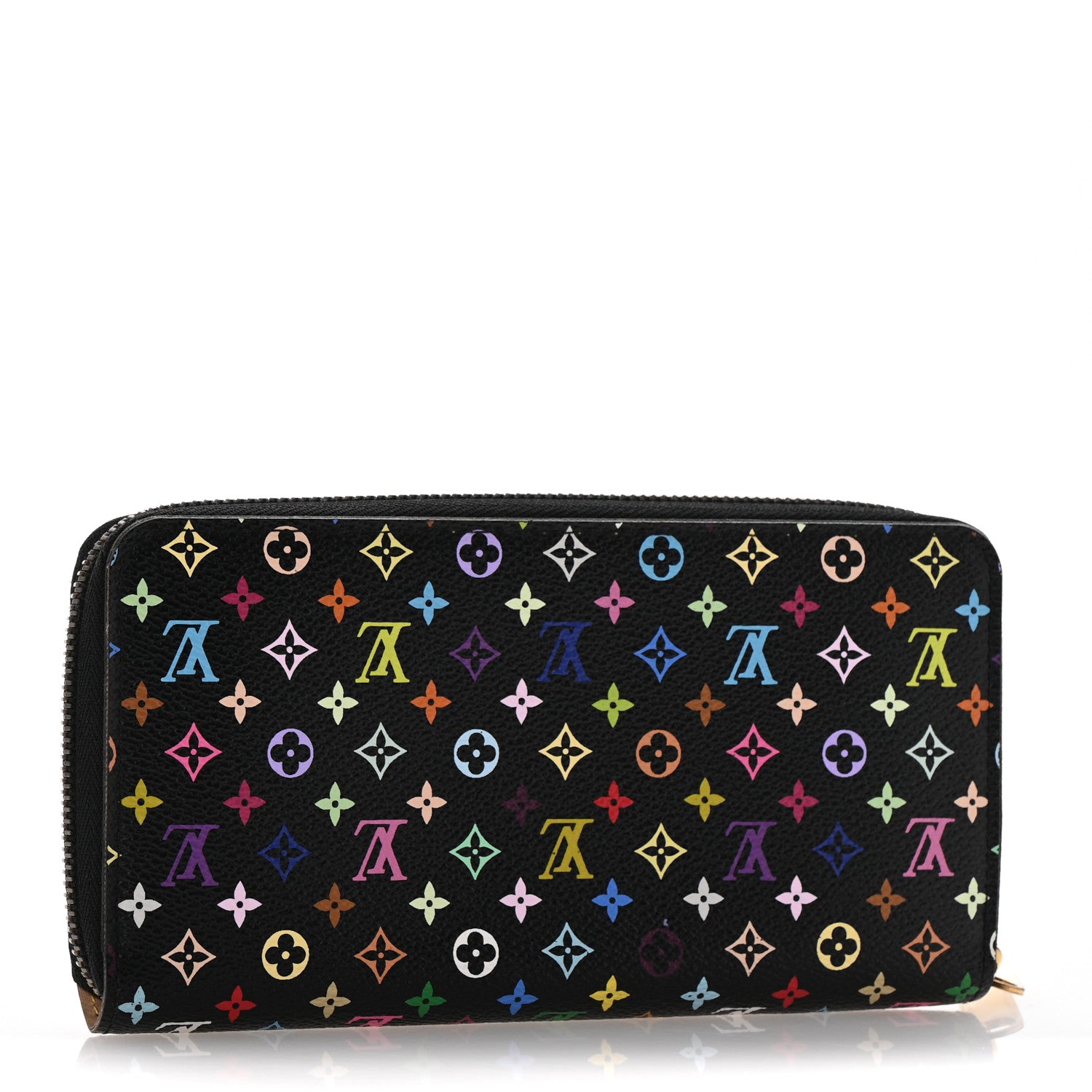 Louis Vuitton Monogram Multicolor Zippy Wallet Black 3 of 10