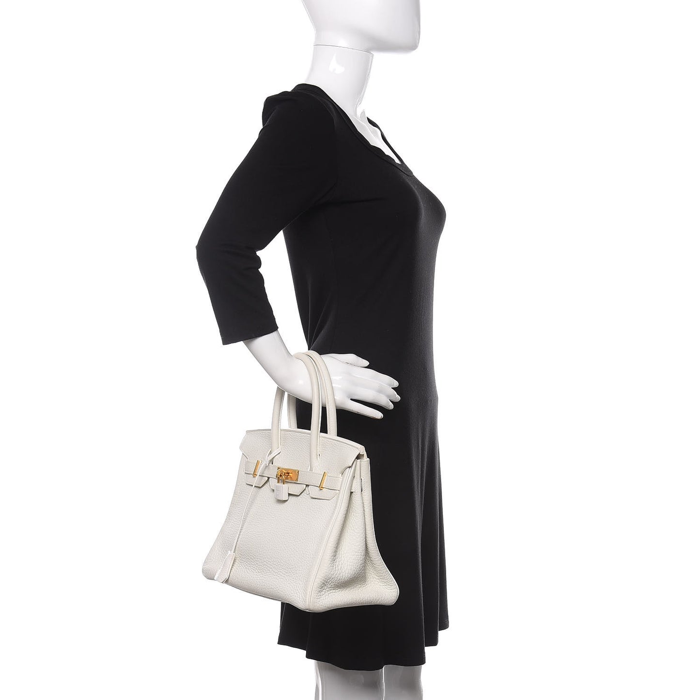 Taurillon Clemence Birkin 30 White