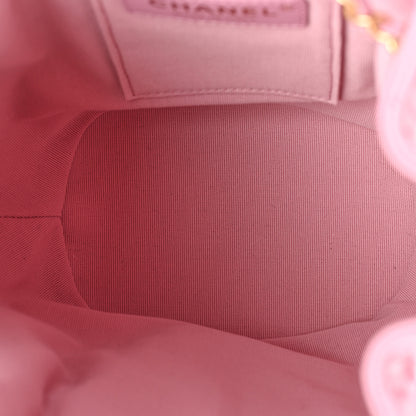 Chanel Lambskin Quilted Drawstring Backpack Pink 5 of 9