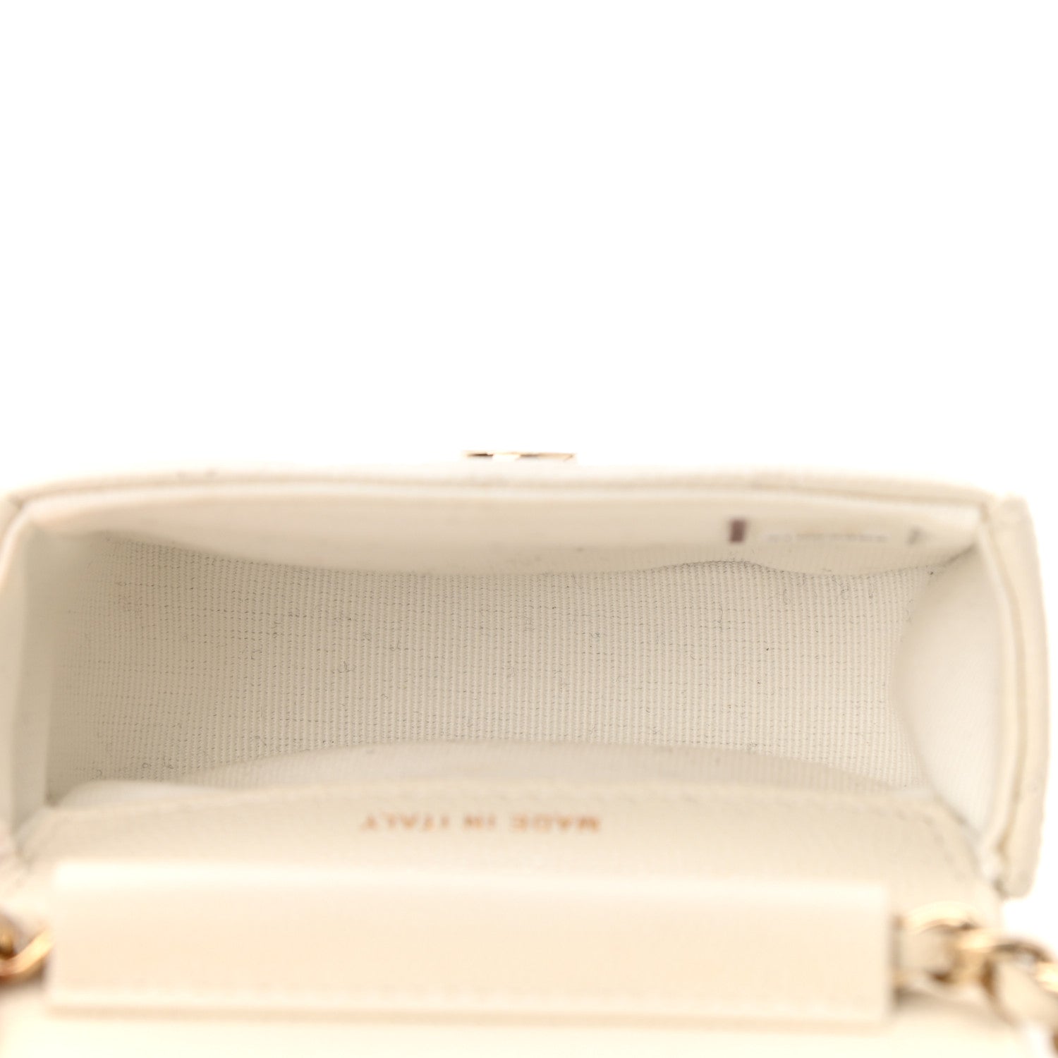 Chanel Caviar Quilted Mini Clutch With Chain White 5 of 12