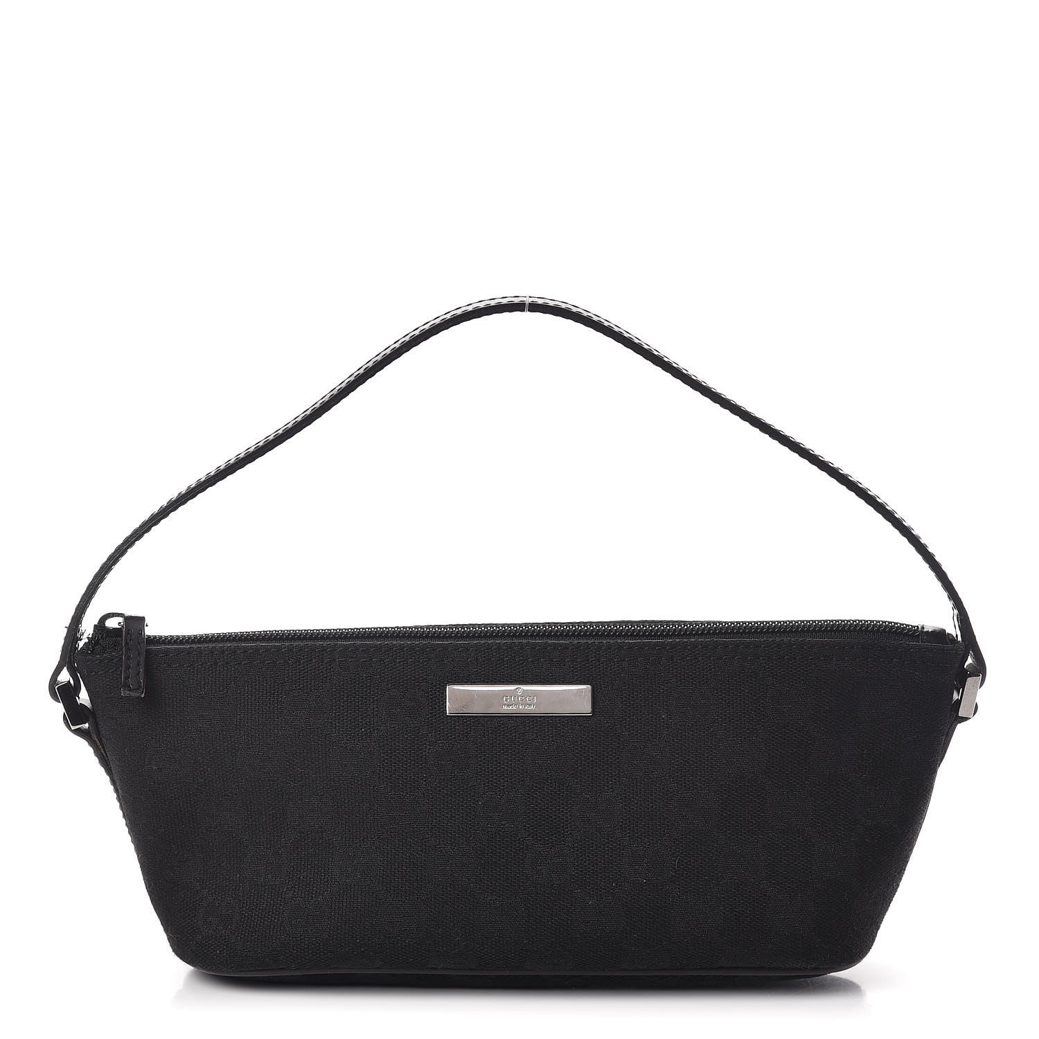 Gucci Monogram Boat Pochette Black 1 of 11