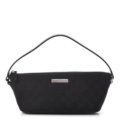 Gucci Monogram Boat Pochette Black 1 of 11