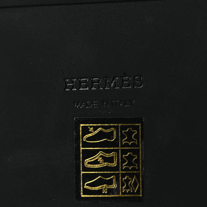 Hermes Glossed Calfskin Funk Ankle Boots 38.5 Black 8 of 11