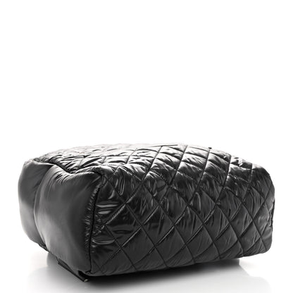 Chanel Nylon Quilted Coco Cocoon Backpack Black 4 of 9