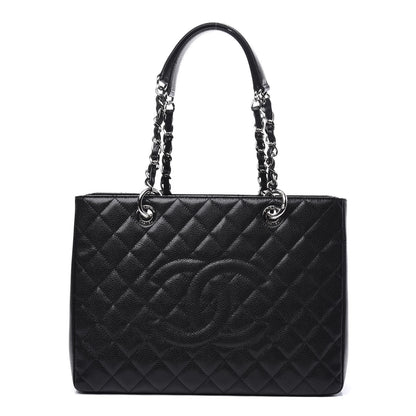 Chanel Caviar Quilted Grand Shopping Tote GST Black 1 of 11