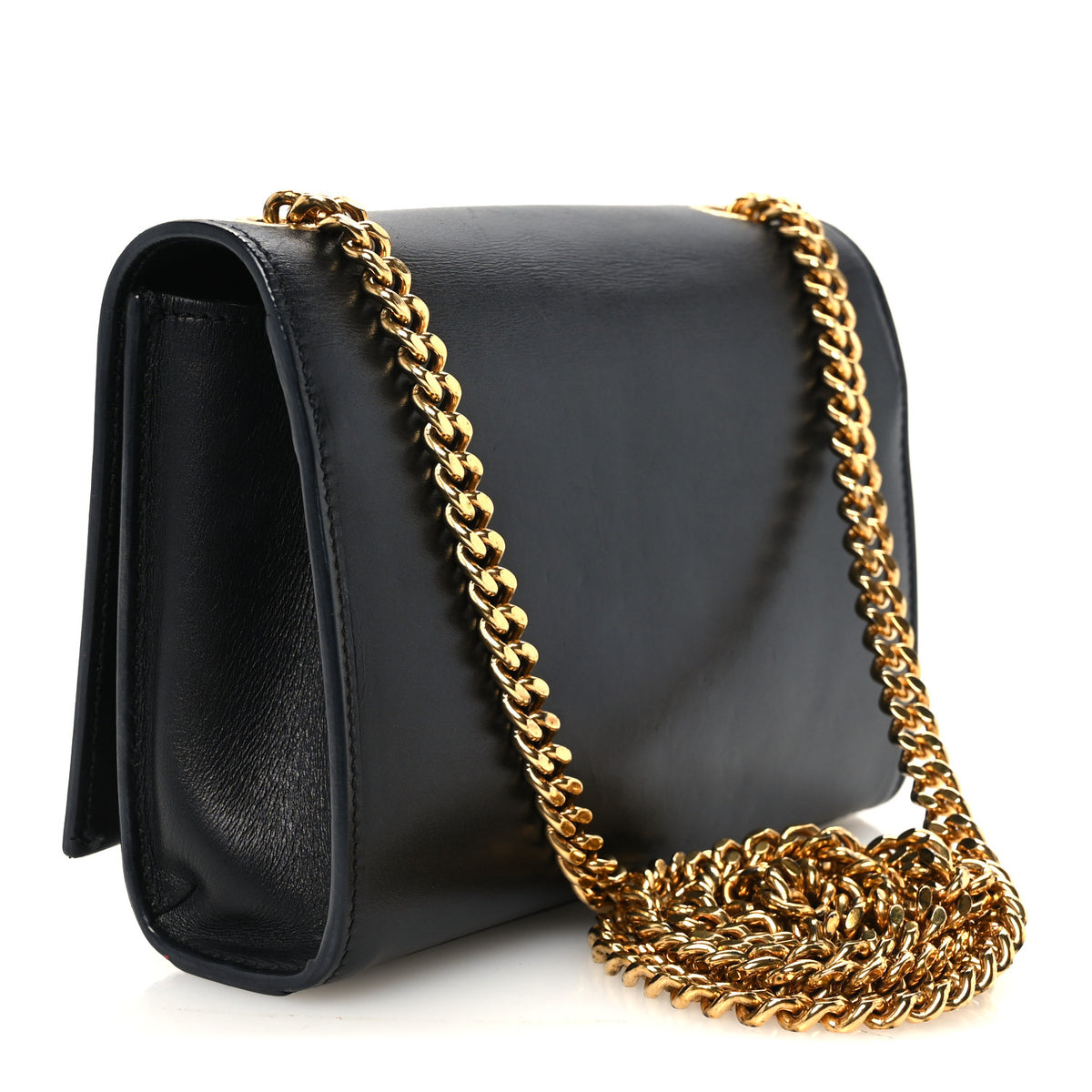Saint Laurent Calfskin Small Classic Monogram Kate Tassel Satchel Black 3 of 11