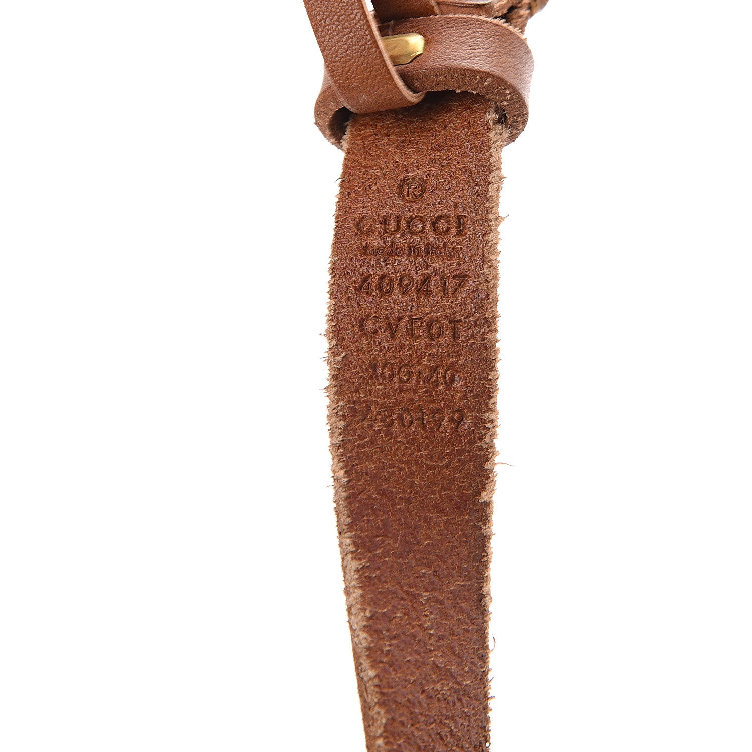 Gucci Faded Calfskin Double G 20mm Belt 100 40 Cuir 3 of 9