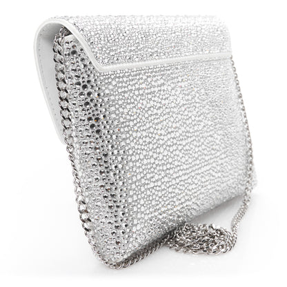 Versace Crystal La Medusa Envelope Clutch Optical White 3 of 9