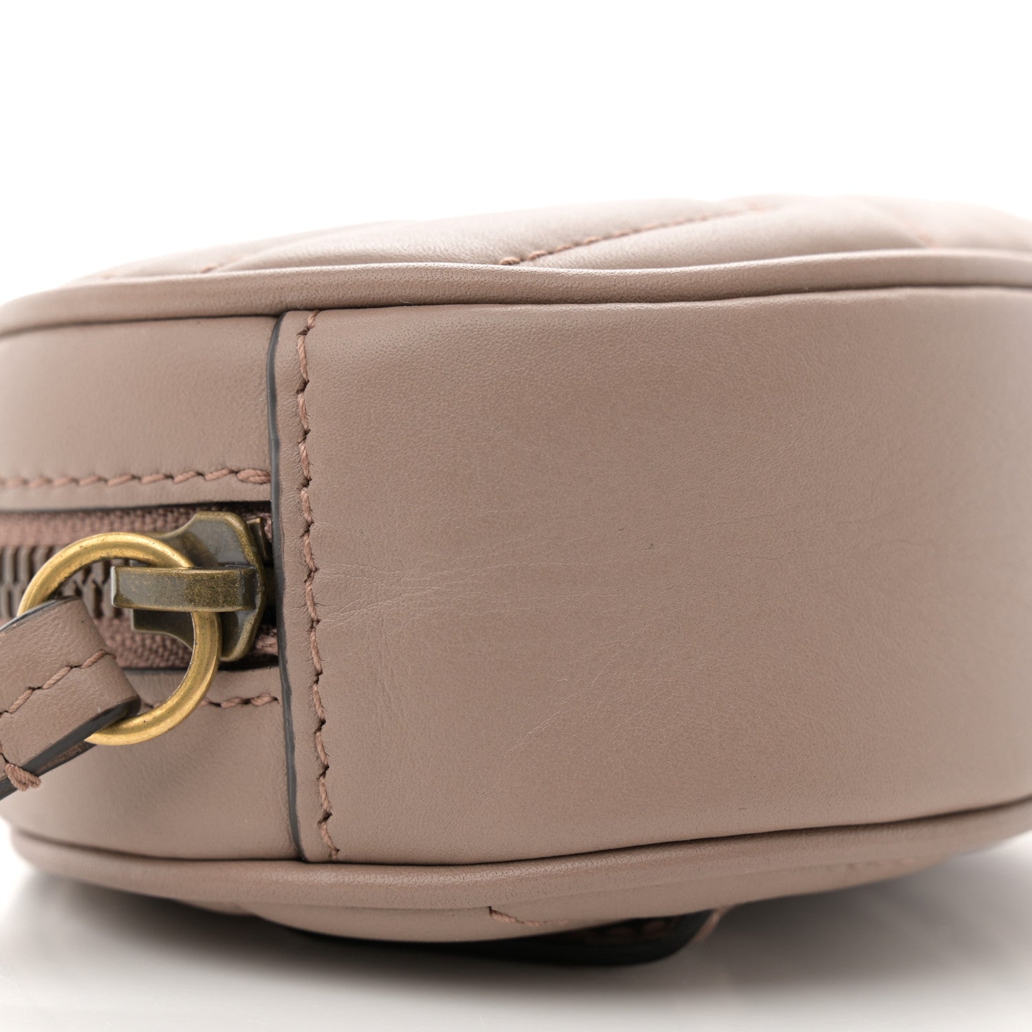 Gucci Calfskin Matelasse GG Marmont Belt Bag 85 34 Porcelain Rose 9 of 10