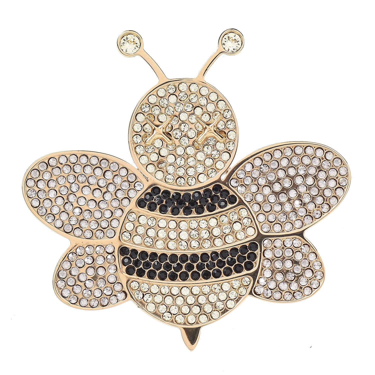Christian Dior Crystal Bee Kaws Brooch Gold 1 of 5