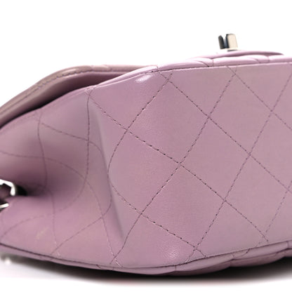 Chanel Lambskin Quilted Mini Square Flap Purple 9 of 10