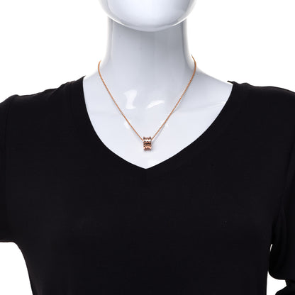 Bulgari 18K Rose Gold B.Zero1 Pendant Necklace 2 of 6