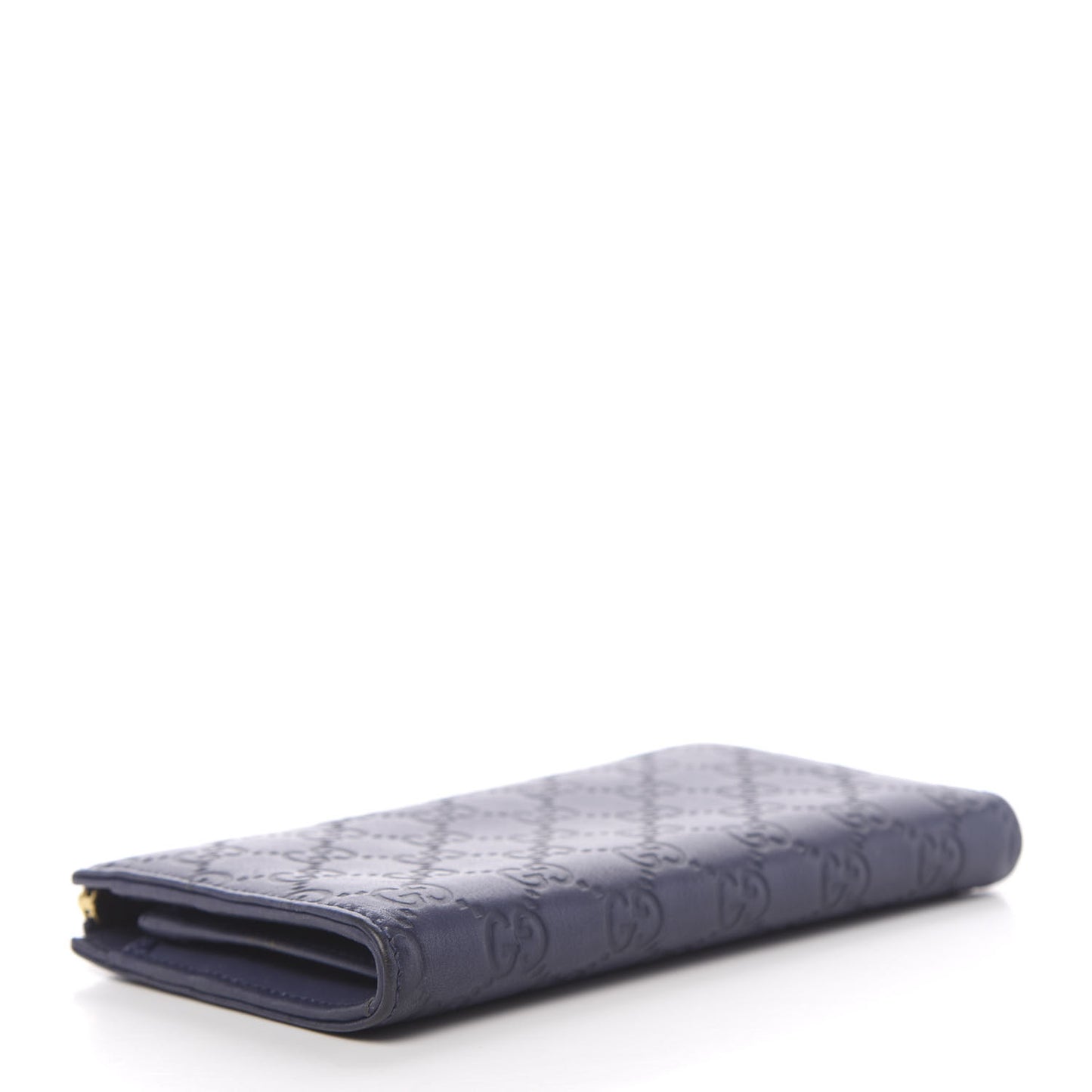 Guccissima Vitello Tender Donna Long Wallet Blue