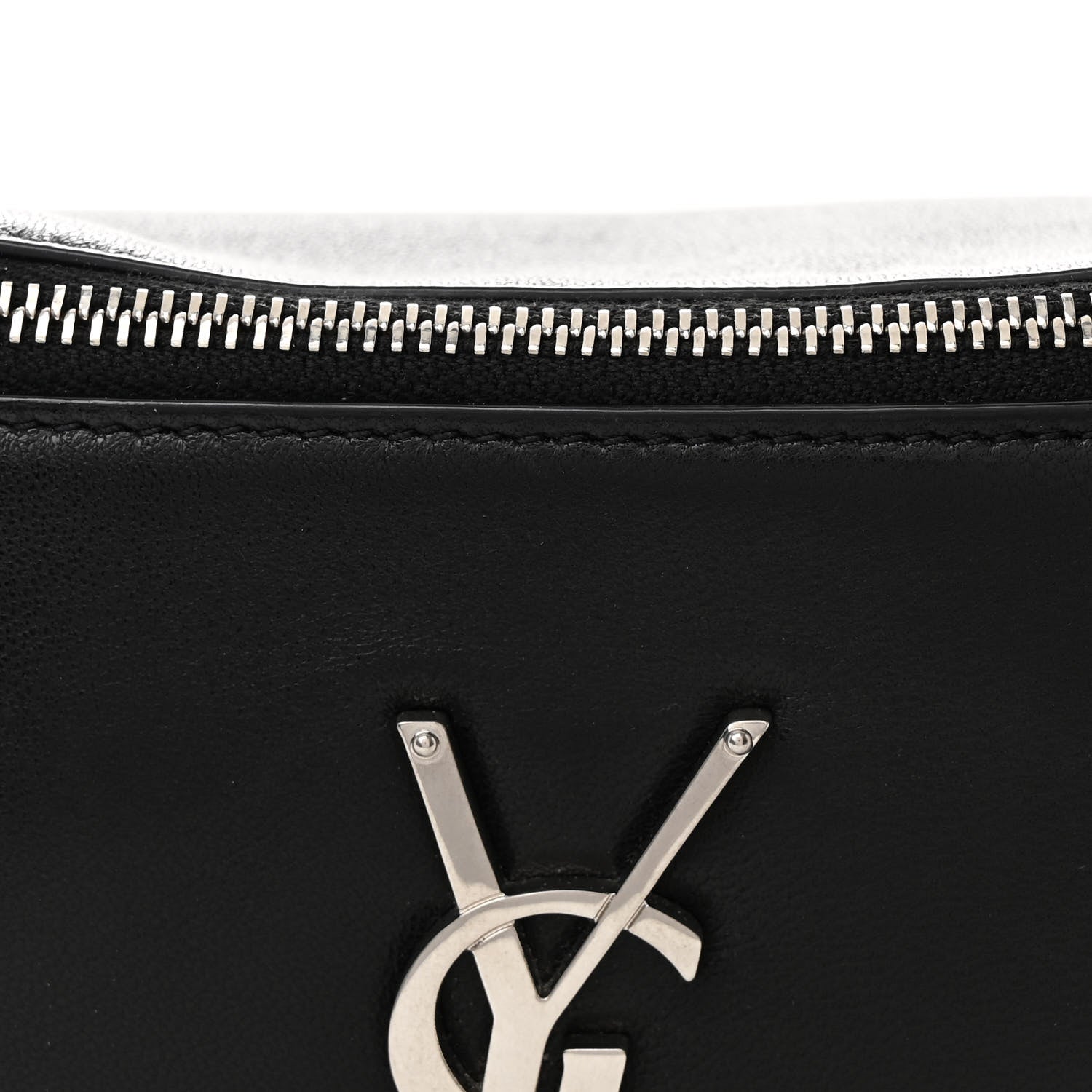 Saint Laurent Lambskin Monogram Belt Bag Black 8 of 10