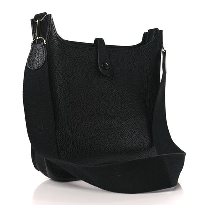 Hermes Taurillon Clemence Evelyne PM Black 3 of 9
