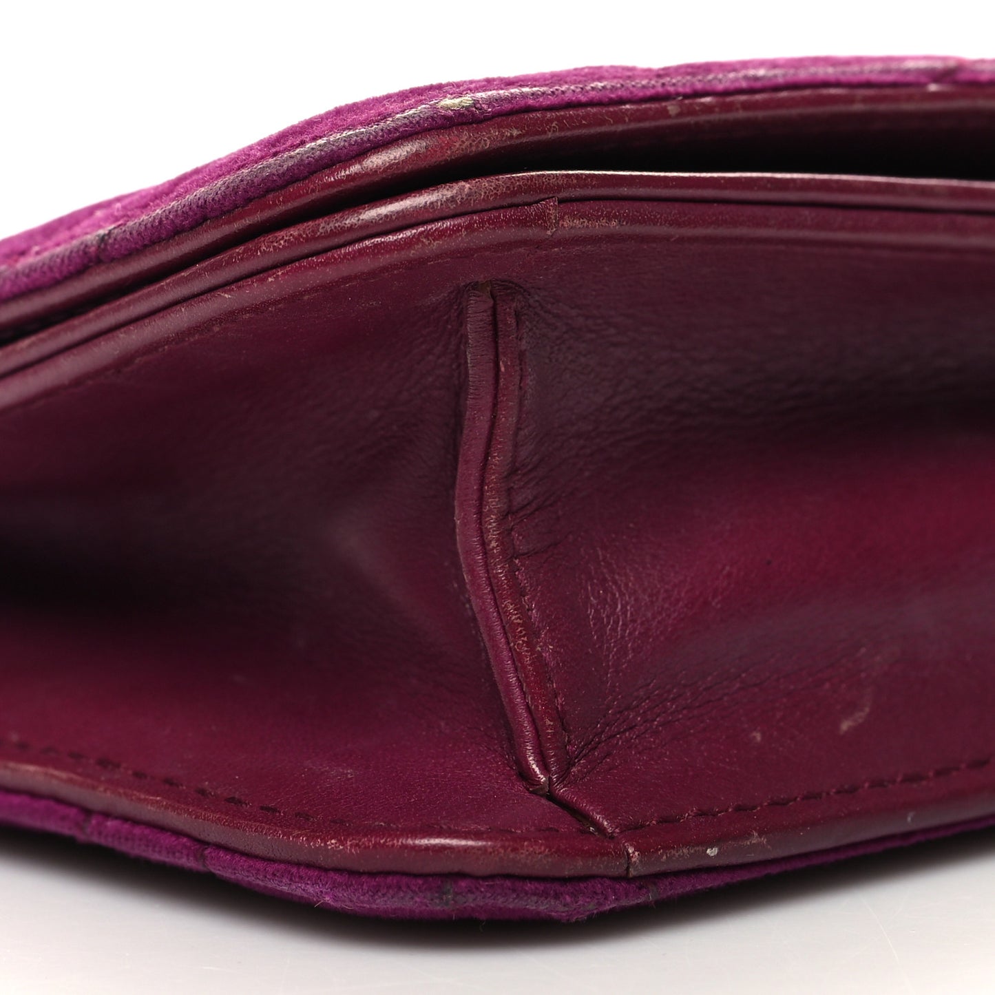 Velvet Matelasse GG Marmont Mini Bag Fuchsia Violet Cyclamen