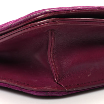 Gucci Velvet Matelasse GG Marmont Mini Bag Fuchsia Violet Cyclamen 8 of 14