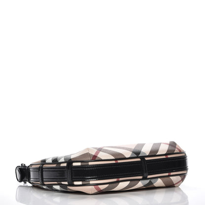 Burberry Nova Check Small Barton Hobo Black 4 of 10