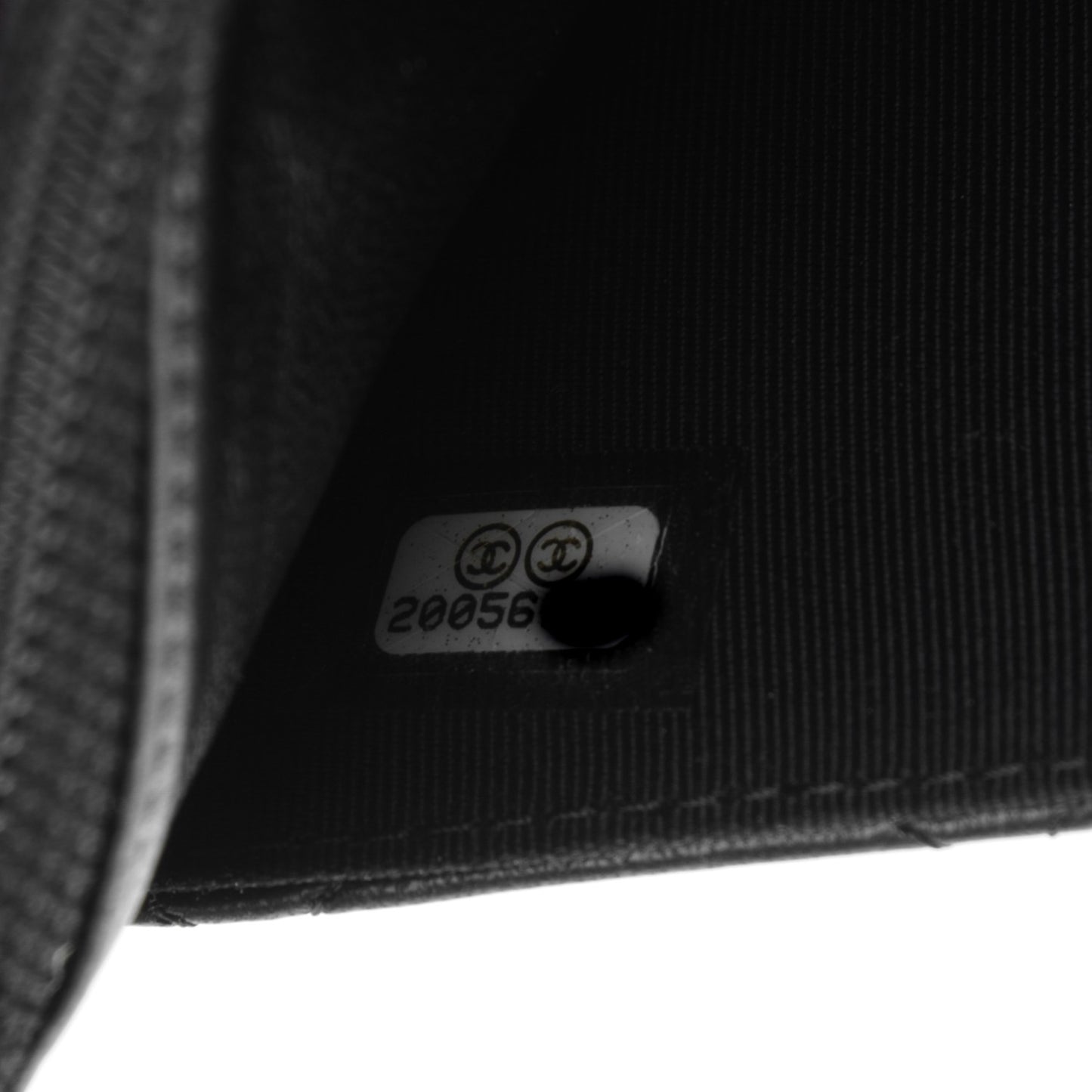Lambskin Quilted Wallet On Chain WOC Black
