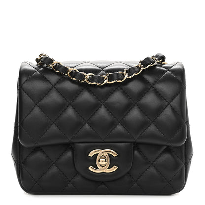 Chanel Lambskin Quilted Mini Square Flap Black 1 of 11
