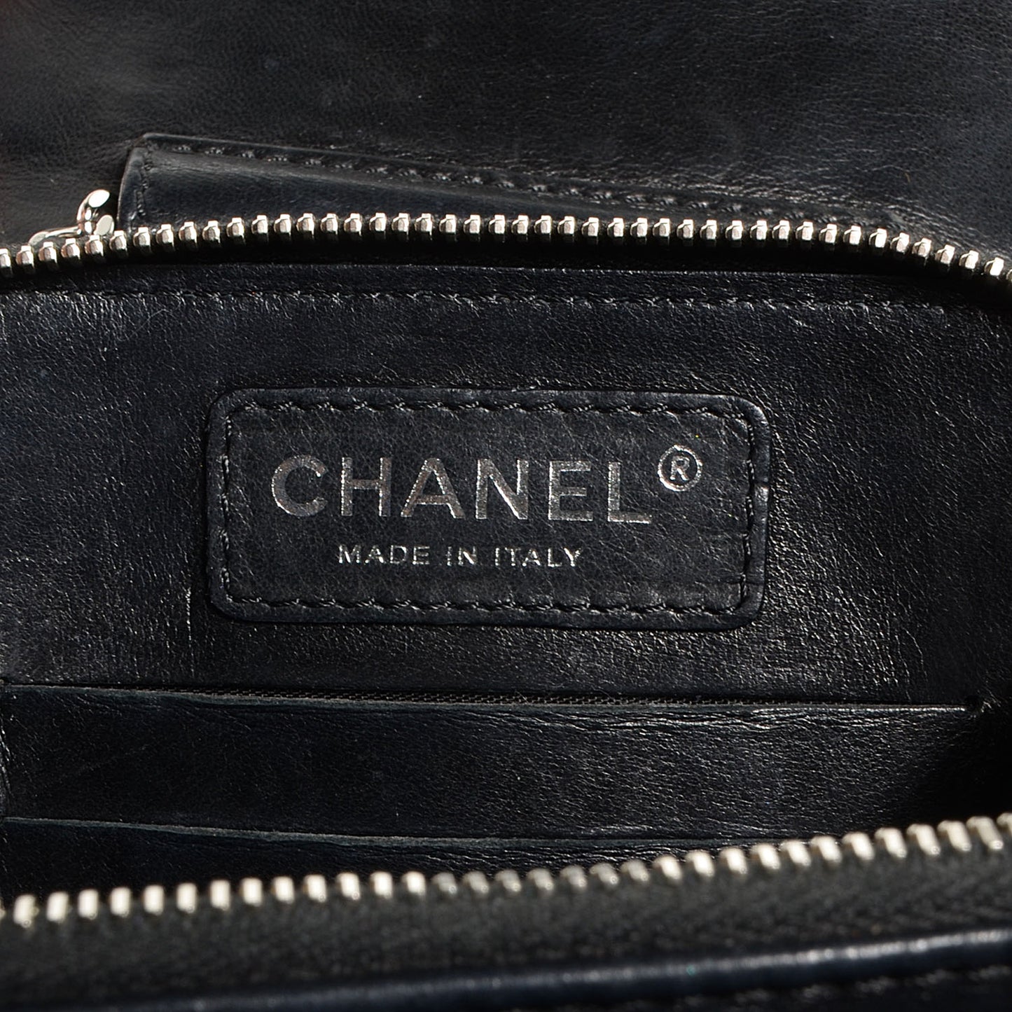 Lambskin Quilted Mini Crossbody Flap Black