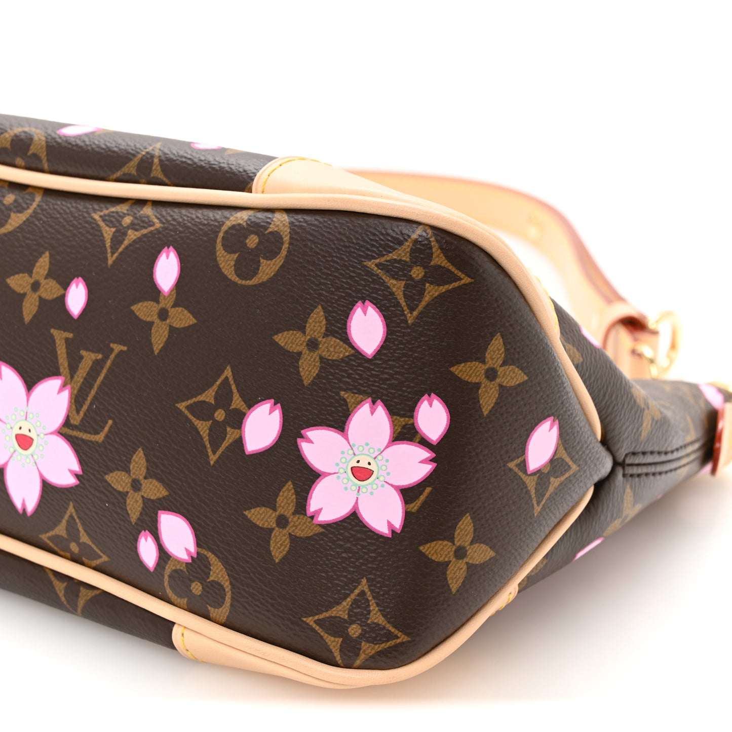 LV x TM Monogram Chery Blossom Boulogne Sakura Brown