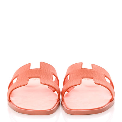 Hermes Epsom Oran Sandals 40 Orange Joey 2 of 9