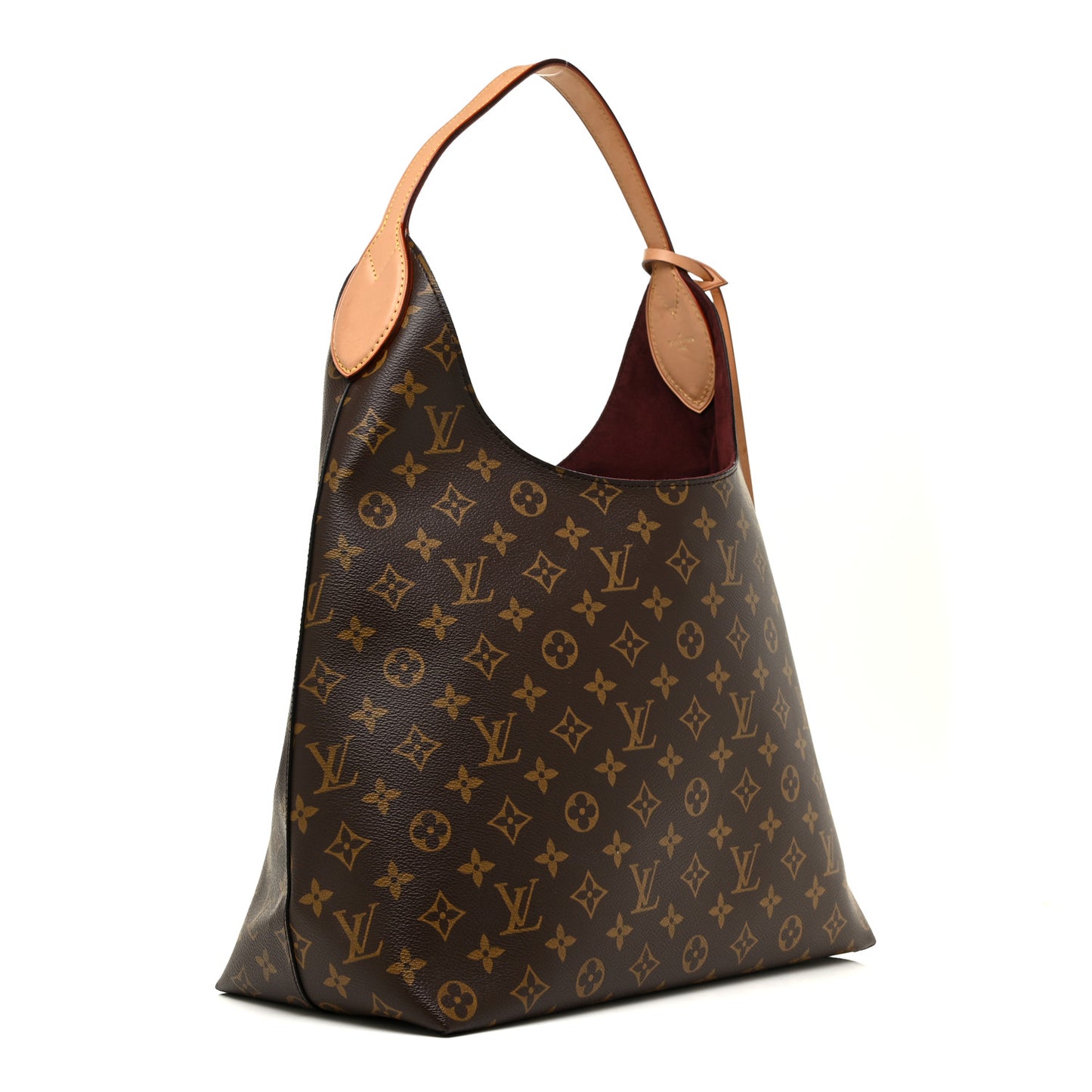 Monogram Flower Hobo Beige