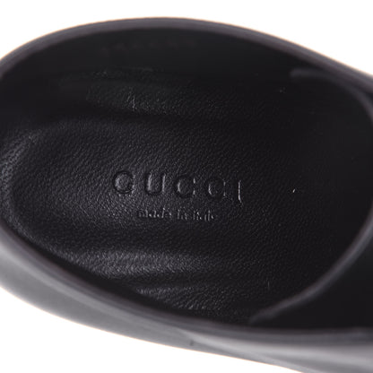 Gucci Calfskin Combat Platform Ankle Boots 38.5 Black 9 of 11