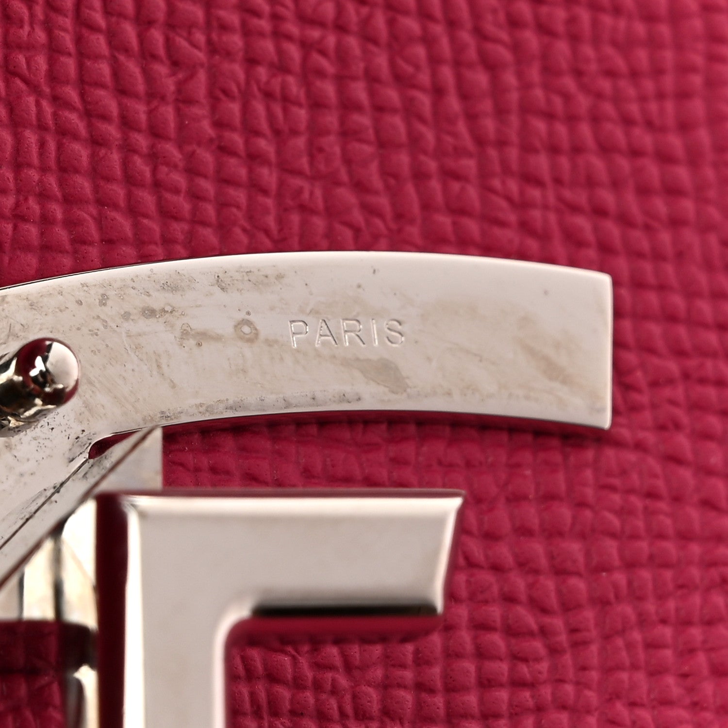 Moynat Carat Calfskin Gabrielle PM Fuchsia 7 of 14