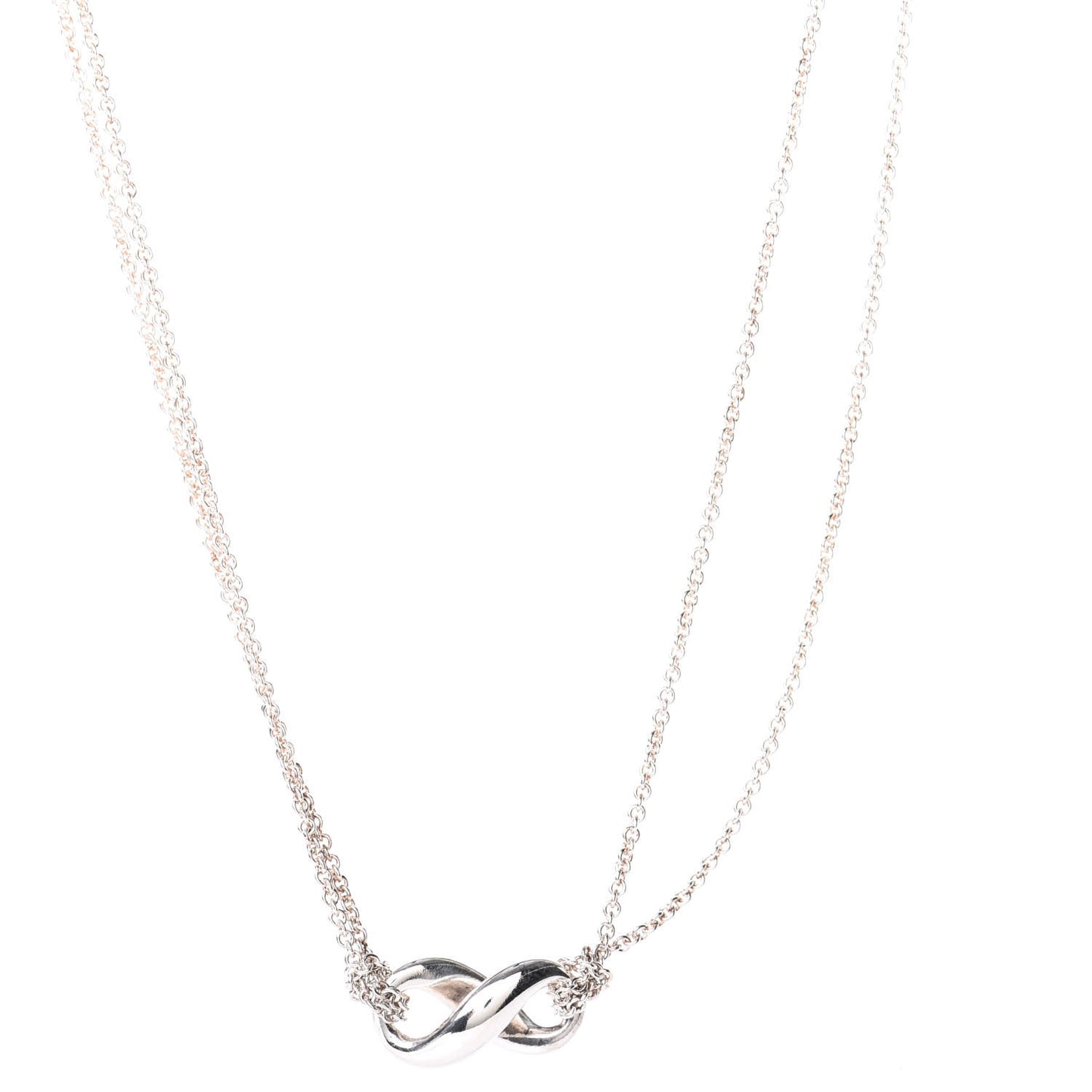 Sterling Silver Figure 8 Pendant Necklace