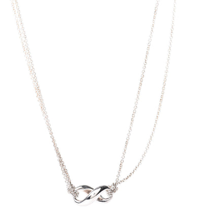 Tiffany Sterling Silver Figure 8 Pendant Necklace 1 of 5