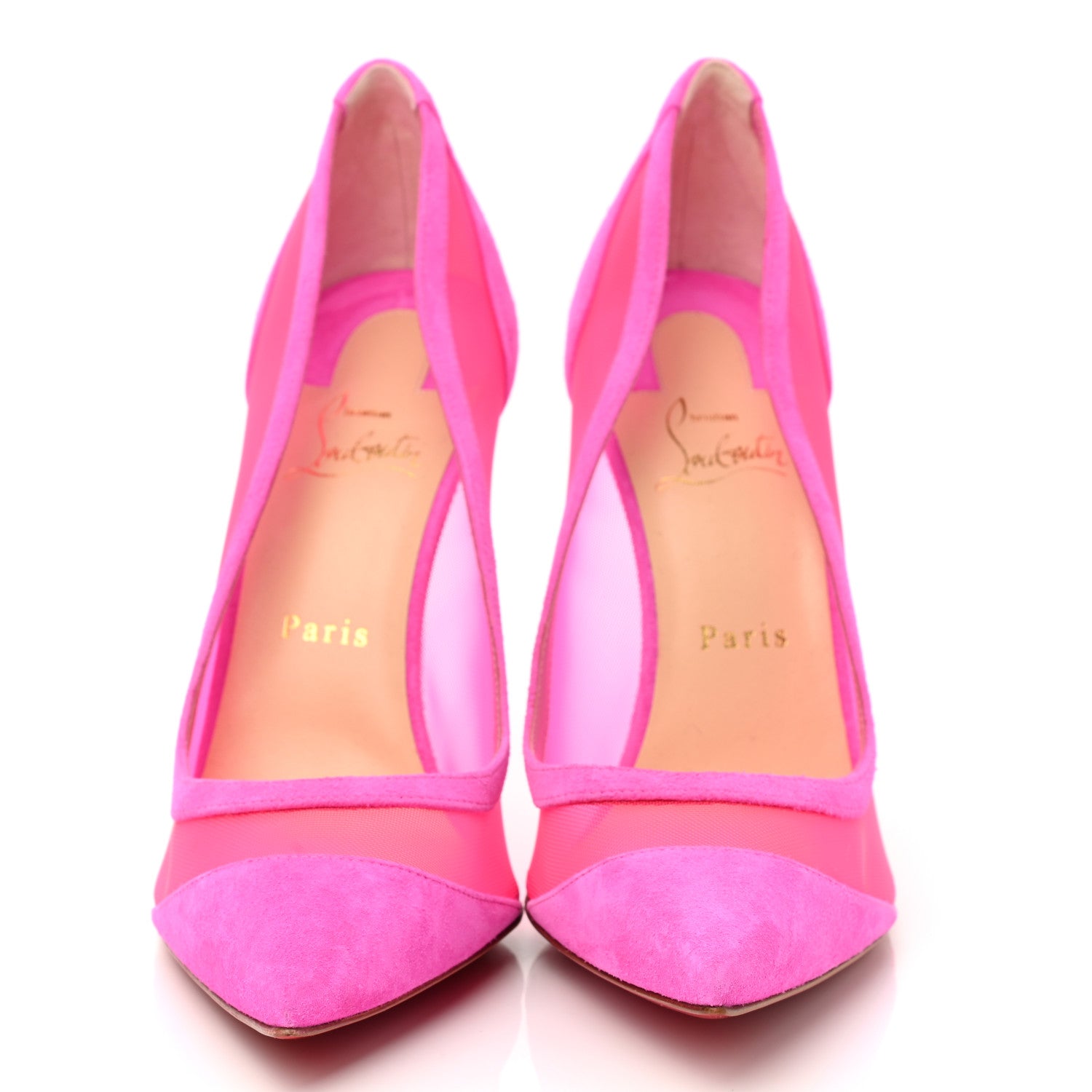 Christian Louboutin Veau Velours Rete Galativi 100 Pumps 42 Diva 2 of 8