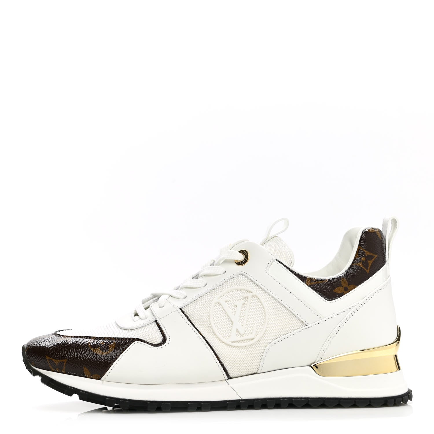 Louis Vuitton Calfskin Monogram Run Away Sneakers 39.5 White 1 of 9