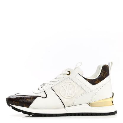 Louis Vuitton Calfskin Monogram Run Away Sneakers 39.5 White 1 of 9