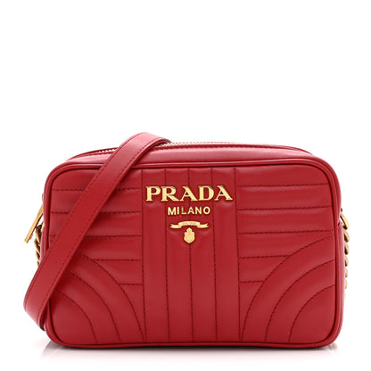 Prada Soft Calfskin Diagramme Camera Bag Rosso 1 of 10