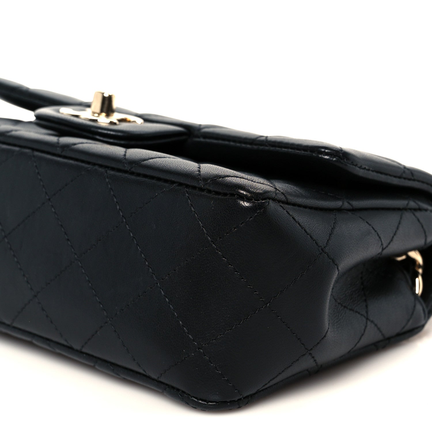 Chanel Lambskin Quilted Mini Coco Charms Rectangular Flap Black 11 of 11