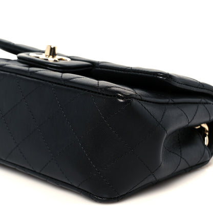 Chanel Lambskin Quilted Mini Coco Charms Rectangular Flap Black 11 of 11