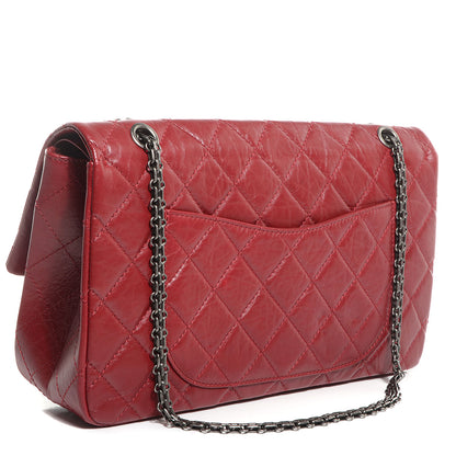 Chanel Aged Calfskin Quilted 2.55 Reissue 227 Flap Red 3 of 10